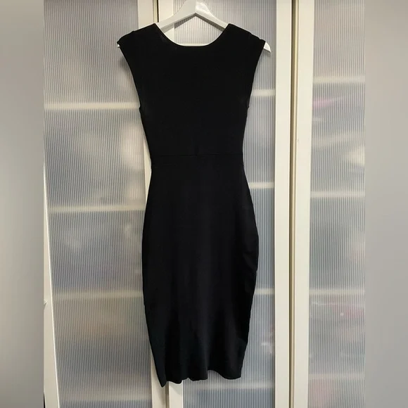 NWOT Aritzia Babaton Body-con Elegant Black Sleeveless Dress Size XXS - Picture 4 of 13